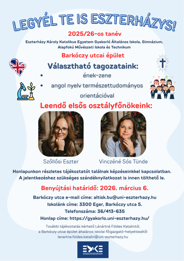 Legyél te is Eszterházy-s!