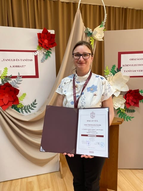 Országos siker a környezetismeret „TANULD ÉS TANÍTSD A JOBBAT!” tanítási versenyen